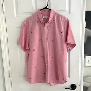 Gap pure pink embroidered shirt